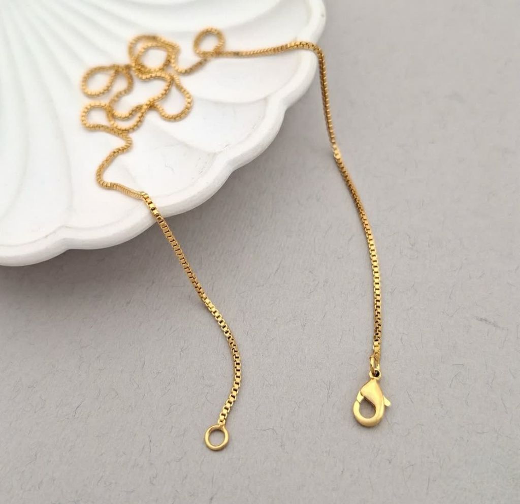 زنجیر ونیزی  45 سانتی استیل ویژه نیمست و پلاک کد 2669 - خرید آنلاین از گالری آداس